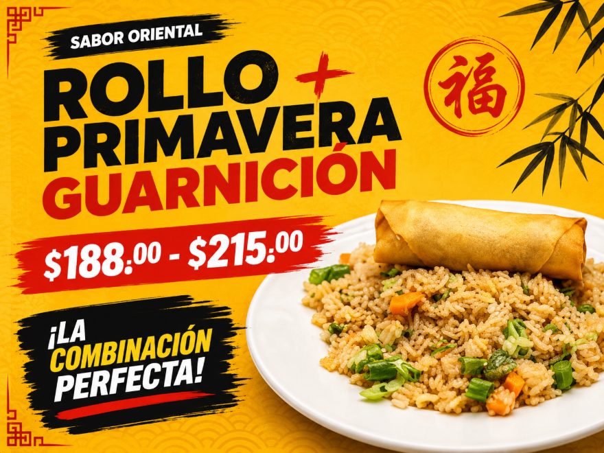 Rollo Primavera + Guarnición · $188–$215